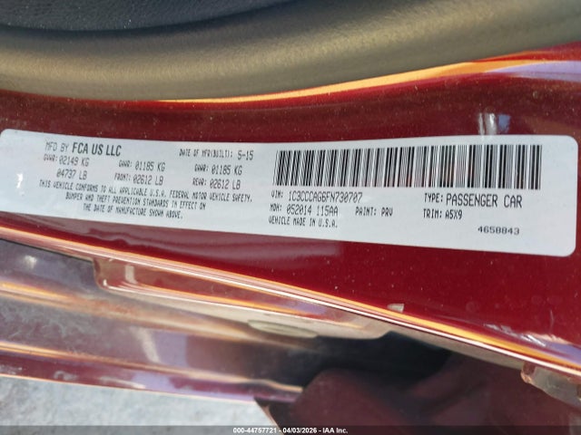 1C3CCCAG6FN730707 Chrysler 200 Limited