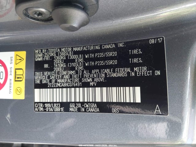 Lexus RX 350 2017 2T2ZZMCA8HC076491 Image 9