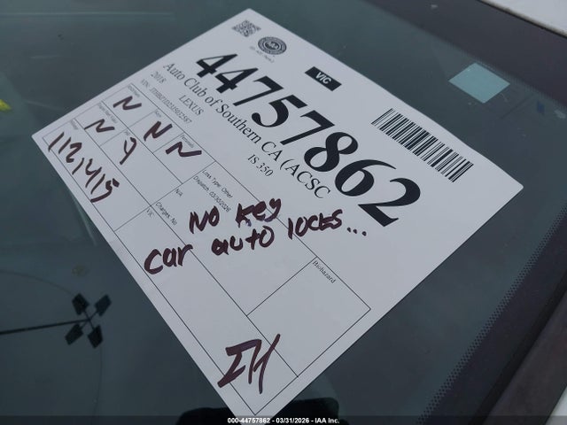 Продаж на аукціоні авто 2018 Lexus Is 350, vin: JTHBZ1D23J5032587, номер лоту: 44757862