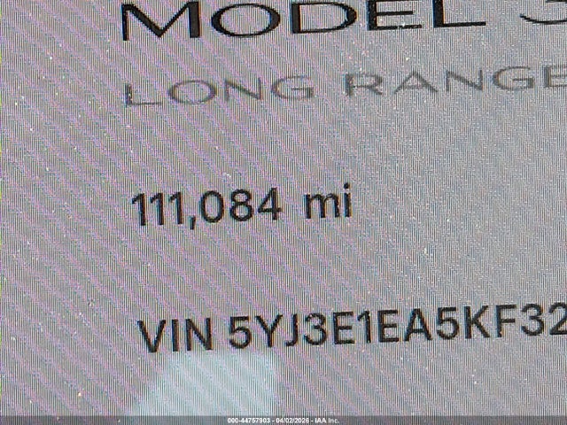2019 TESLA MODEL 3 5YJ3E1EA5KF325365 Photo 6
