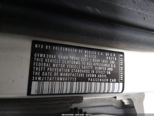 3VWJ17AT1HM607713 Volkswagen Beetle 1.8t Se/1.8t Sel