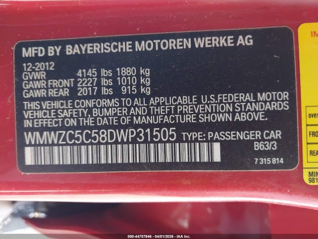 2013 MINI COUNTRYMAN WMWZC5C58DWP31505 Photo 8