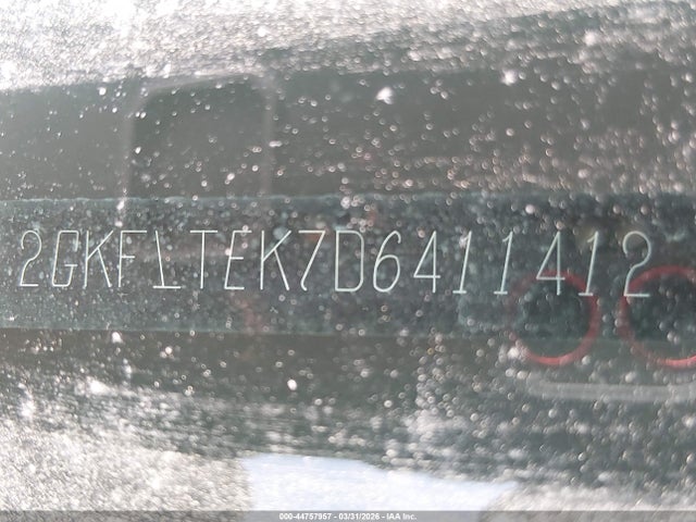 Aukcja sprzedaży 2013 Gmc Terrain Sle-2, vin: 2GKFLTEK7D6411412, numer aukcji: 44757957