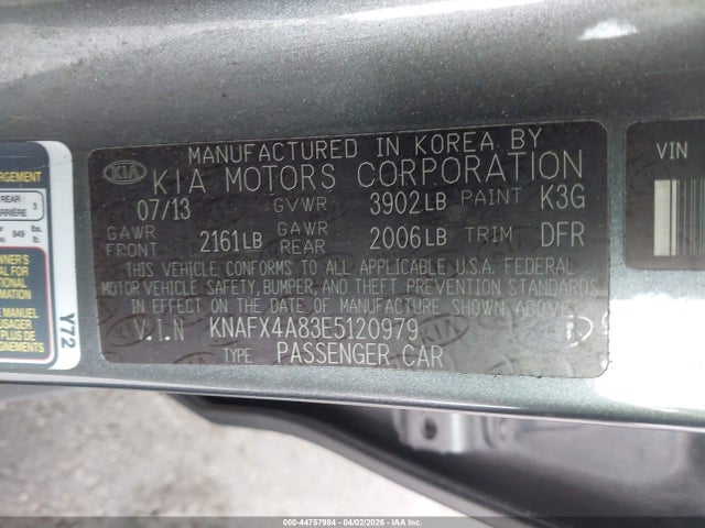 2014 KIA FORTE KNAFX4A83E5120979 Photo 8
