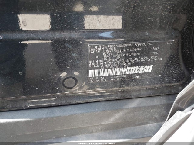 44757986 :رقم المزاد ، 4T3D6RFV5SU177309 vin ، 2025 Toyota Rav4 Hybrid Limited مزاد بيع