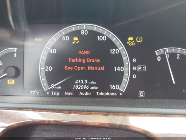 44758071 :رقم المزاد ، WDDNG8GB0AA292693 vin ، 2010 Mercedes-benz S 550 4matic مزاد بيع