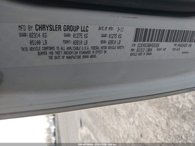 2011 CHRYSLER 300 2C3CA5CG8BH525326 Photo 8