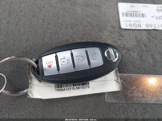 2020 Nissan Titan Sv 4x2 მანქანა იყიდება აუქციონზე, vin: 1N6AA1EF8LN510279, აუქციონის ნომერი: 44758135