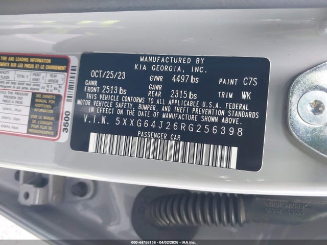 5XXG64J26RG256398 KIA K5 Gt-line