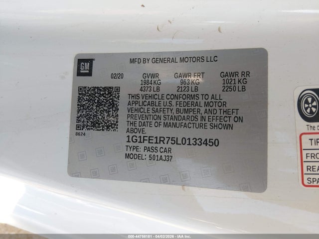 1G1FE1R75L0133450 Chevrolet Camaro Rwd Lt1
