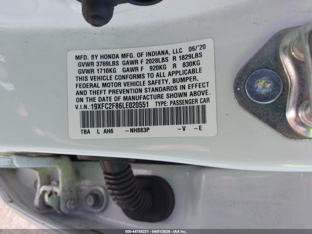 Honda Civic Sport 2020 19XFC2F86LE020551 Image 9