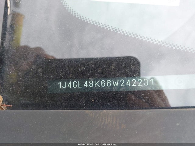 44758247 :رقم المزاد ، 1J4GL48K66W242231 vin ، 2006 Jeep Liberty Sport مزاد بيع