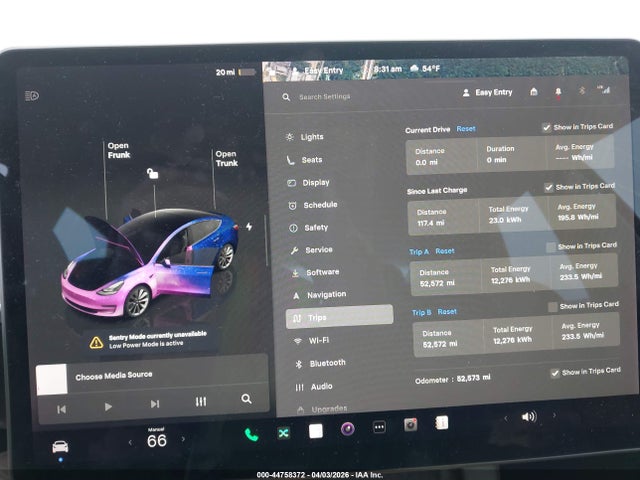 Продаж на аукціоні авто 2022 Tesla Model 3 Rear-wheel Drive, vin: 5YJ3E1EA2NF165790, номер лоту: 44758372