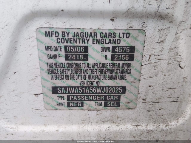 2006 JAGUAR X-TYPE SAJWA51A56WJ02025 Photo 8