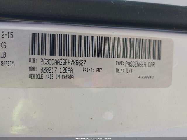 2015 CHRYSLER 300 2C3CCAAG6FH786627 Photo 8