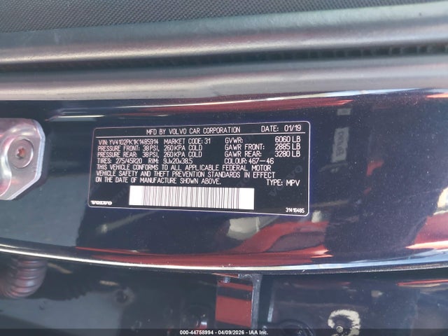 YV4102PK1K1485914 Volvo Xc90 T5 Momentum