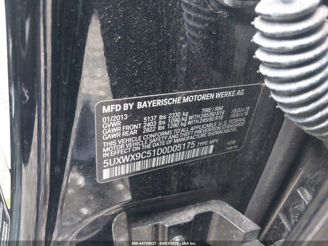 2013 BMW X3 5UXWX9C51D0D05175 Photo 8