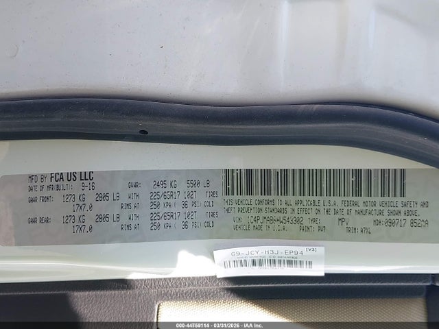 2017 JEEP CHEROKEE 1C4PJMAB6HW543302 Photo 8