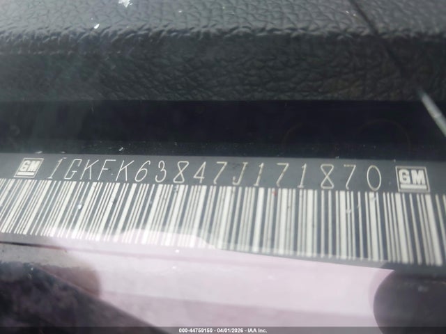 44759150 :رقم المزاد ، 1GKFK63847J171870 vin ، 2007 Gmc Yukon Denali مزاد بيع