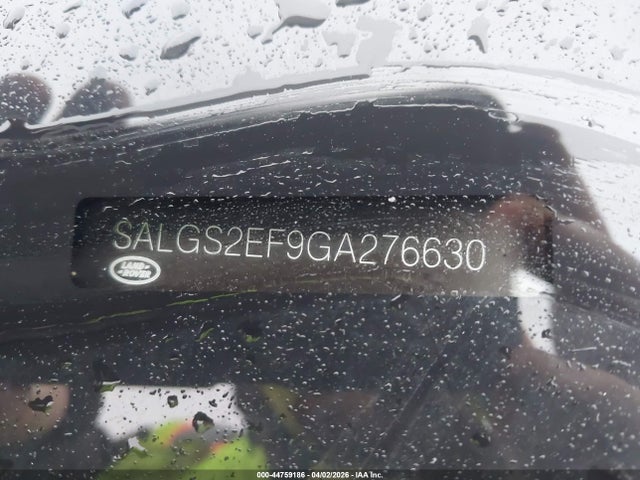 44759186 :رقم المزاد ، SALGS2EF9GA276630 vin ، 2016 Land Rover Range Rover 5.0l V8 Supercharged مزاد بيع