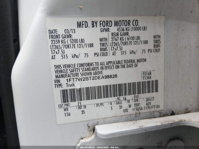 2013 FORD F-250 1FT7W2BT2DEA98828 Photo 8