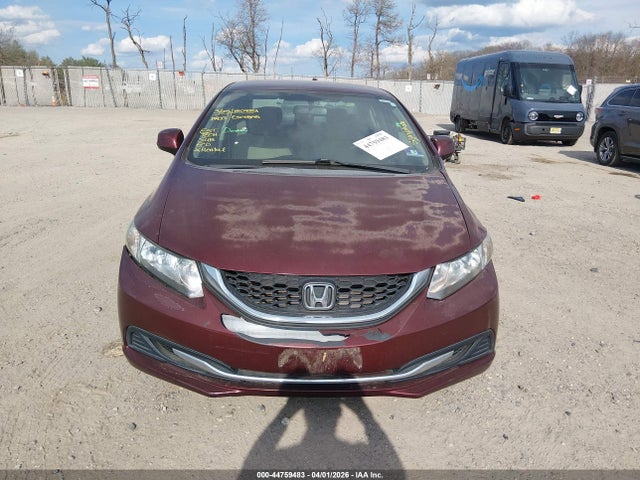 44759483 :رقم المزاد ، 19XFB2F52DE246385 vin ، 2013 Honda Civic Lx مزاد بيع