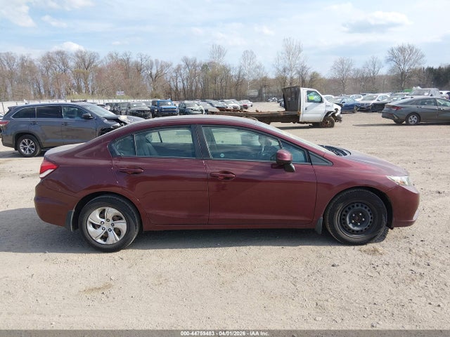 44759483 :رقم المزاد ، 19XFB2F52DE246385 vin ، 2013 Honda Civic Lx مزاد بيع