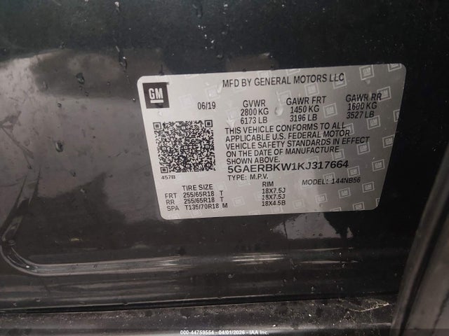 Продаж на аукціоні авто 2019 Buick Enclave Fwd Essence, vin: 5GAERBKW1KJ317664, номер лоту: 44759554
