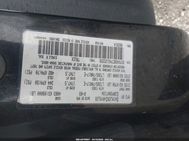 Продажа на аукционе авто 2004 Dodge Ram 2500 Slt/laramie, vin: 3D7KA28C74G122359, номер лота: 44759587