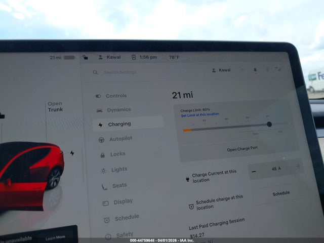 Aukcja sprzedaży 2022 Tesla Model Y Long Range Dual Motor All-wheel Drive, vin: 7SAYGDEE8NF436052, numer aukcji: 44759648