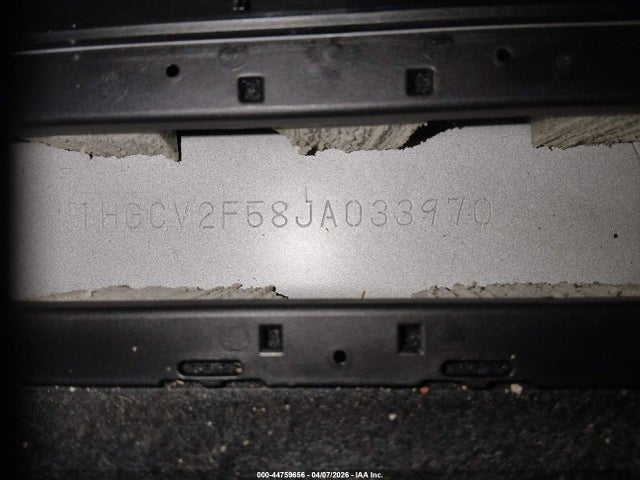 44759656 :رقم المزاد ، 1HGCV2F58JA033970 vin ، 2018 Honda Accord Ex-l 2.0t مزاد بيع