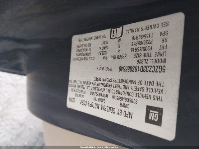 2006 SATURN VUE 5GZCZ33D16S866546 Photo 8