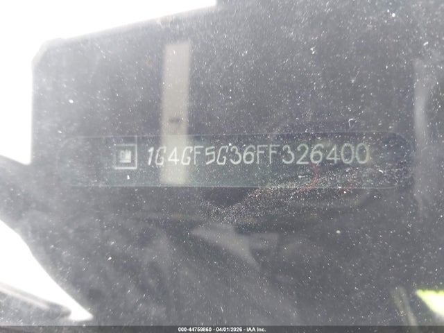 44759860 :رقم المزاد ، 1G4GF5G36FF326400 vin ، 2015 Buick Lacrosse مزاد بيع