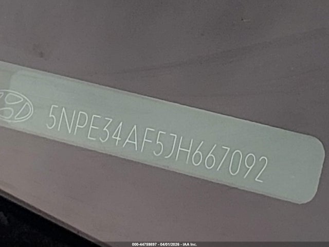 Продаж на аукціоні авто 2018 Hyundai Sonata Sel, vin: 5NPE34AF5JH667092, номер лоту: 44759897