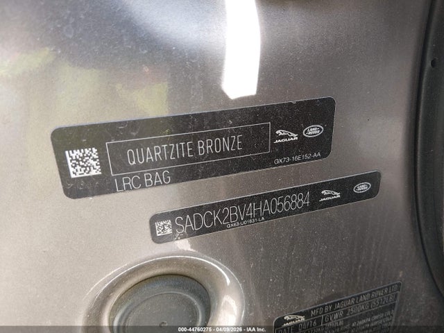 2017 JAGUAR F-PACE SADCK2BV4HA056884 Photo 8