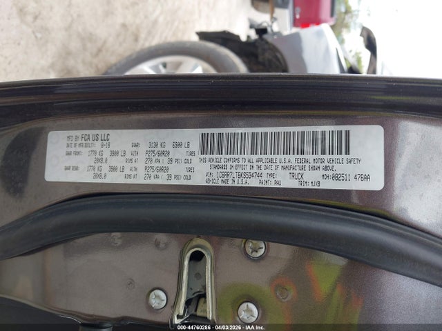 2019 RAM 1500 CLASSIC 1C6RR7LT6KS534744 Photo 8