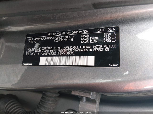 2018 VOLVO S90 LVY992MK7JP021451 Photo 8