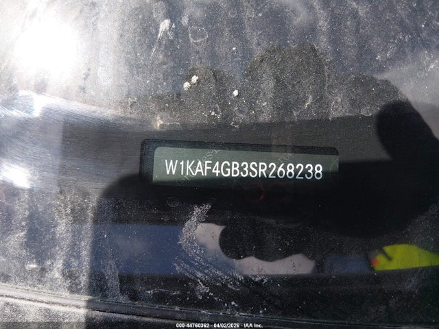 W1KAF4GB3SR268238 Mercedes-Benz C 300