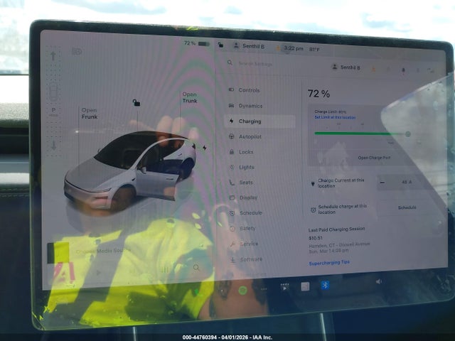 44760394 :رقم المزاد ، 7SAYGDEE8TA385078 vin ، 2026 Tesla Model Y All-wheel Drive/long Range Launch Series/premium All-wheel Drive مزاد بيع