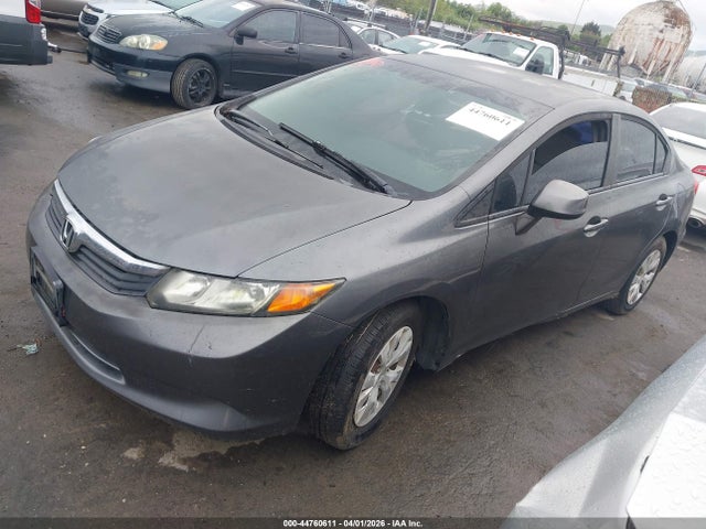 2012 Honda Civic Lx მანქანა იყიდება აუქციონზე, vin: 19XFB2F56CE364468, აუქციონის ნომერი: 44760611