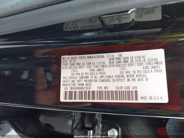 Aukcja sprzedaży 2024 Mazda Cx-50 2.5 S Select, vin: 7MMVABAM9RN229695, numer aukcji: 44760750
