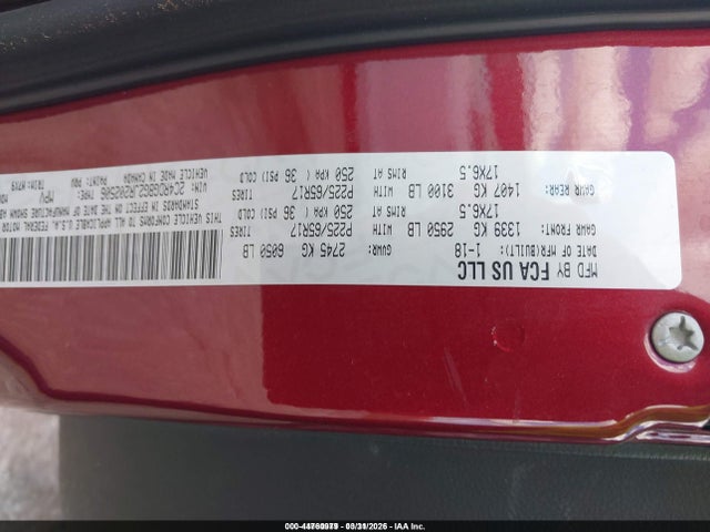 2018 Dodge Grand Caravan Se Plus მანქანა იყიდება აუქციონზე, vin: 2C4RDGBG2JR202506, აუქციონის ნომერი: 44760979