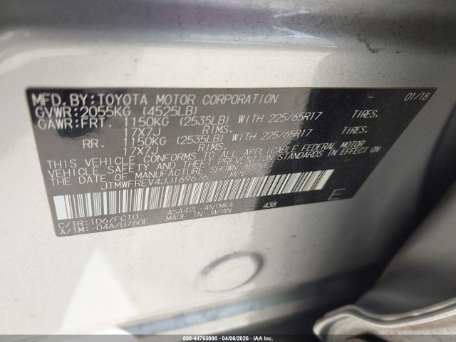 2018 TOYOTA RAV4 JTMWFREV4JJ169676 Photo 8