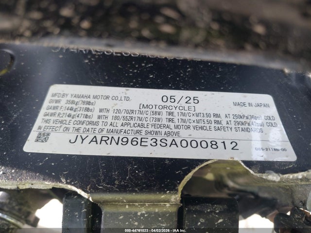 Yamaha Mtm890 2025 JYARN96E3SA000812 Image 10