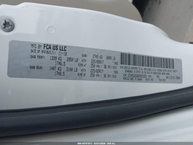 Dodge Grand Caravan Se 2019 2C4RDGBG8KR591833 Image 9