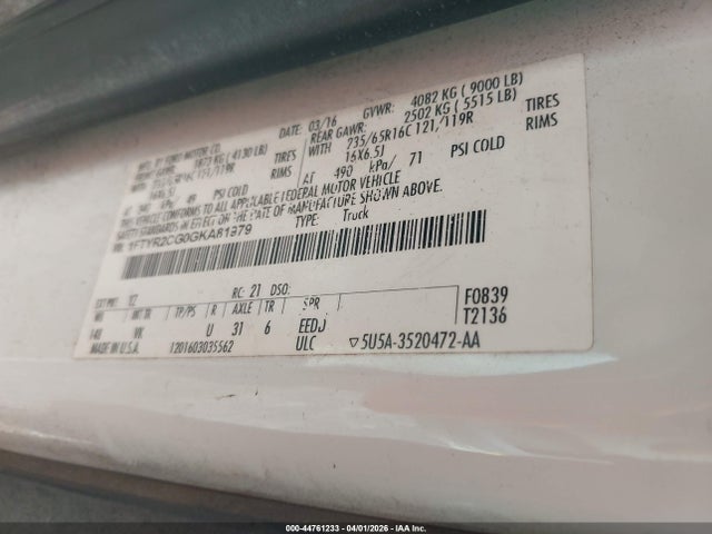 2016 FORD TRANSIT-250 1FTYR2CG0GKA81979 Photo 8