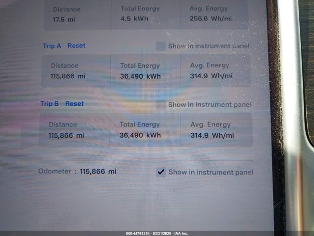 44761254 :رقم المزاد ، 5YJSA1E11GF170554 vin ، 2016 Tesla Model S 60/70/75/85 مزاد بيع