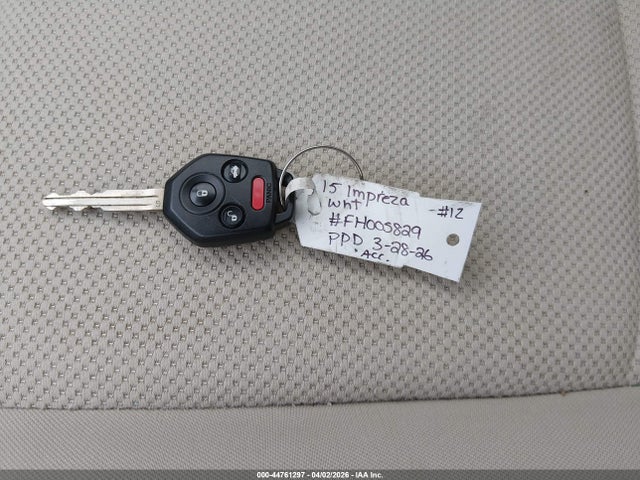 Aukcja sprzedaży 2015 Subaru Impreza 2.0i, vin: JF1GJAA67FH005829, numer aukcji: 44761297