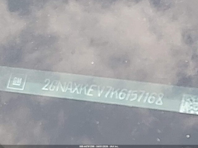 Продажа на аукционе авто 2019 Chevrolet Equinox Lt, vin: 2GNAXKEV7K6157168, номер лота: 44761299