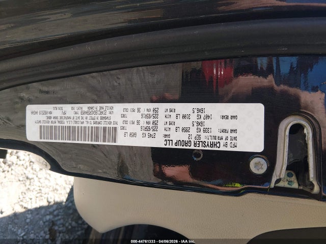 2013 Chrysler Town & Country Touring მანქანა იყიდება აუქციონზე, vin: 2C4RC1BGXDR584059, აუქციონის ნომერი: 44761333